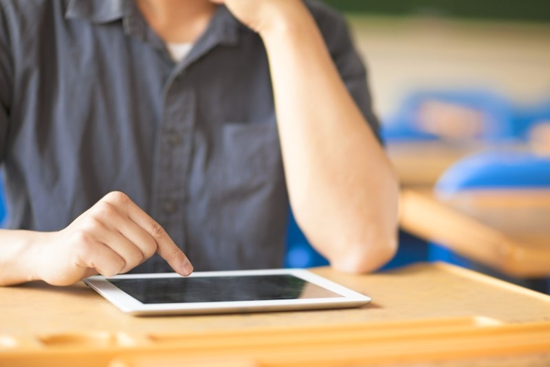 Tablets are being in used in classrooms as replacements for textbooks, but the cost can be prohibitive for families on a budget.
